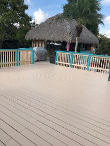 Two Nations Painting & Home Improvement LLC stains decks in Hillsboro Beach and fences